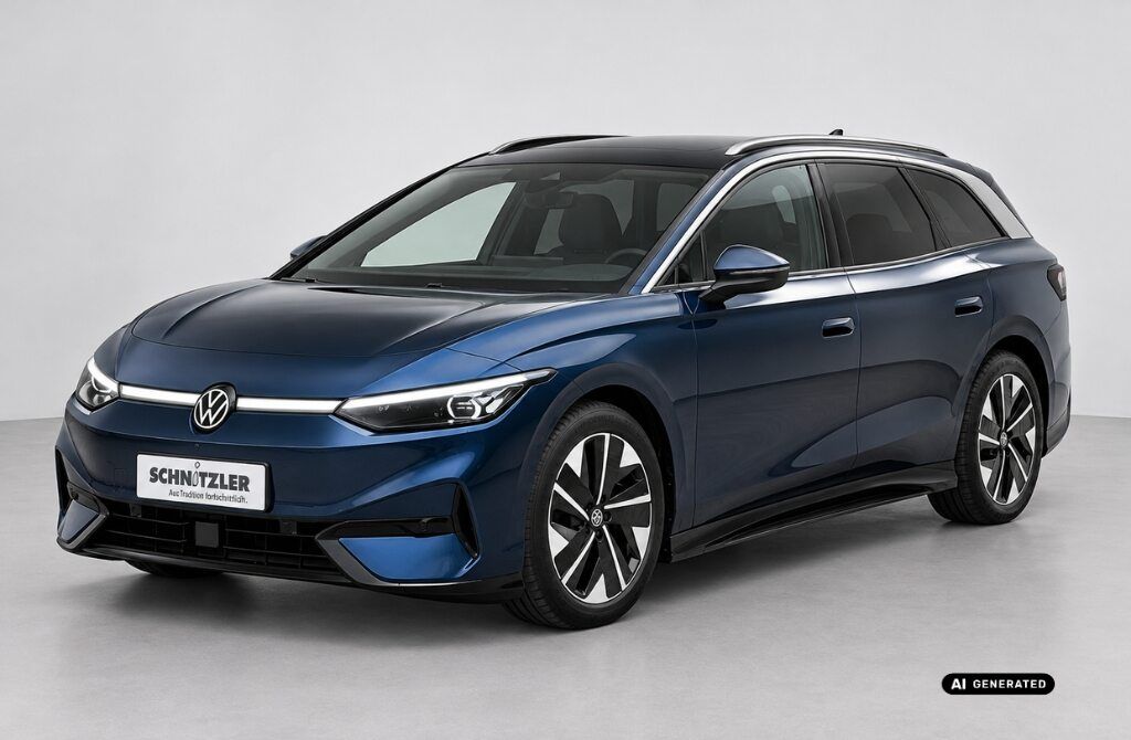 VW ID. 7 Tourer Pro S 210 kW (286 PS) 86 kWh 1-Gang-Automatik Lackierung: Aquamarinblau Metallic