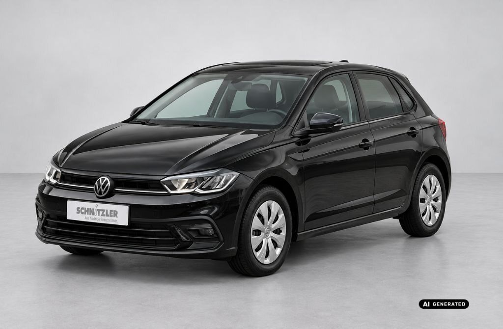 VW Polo Life 1,0 l TSI 70 kW (95 PS) 7-Gang DSG Lackierung: Deep Black Perleffekt