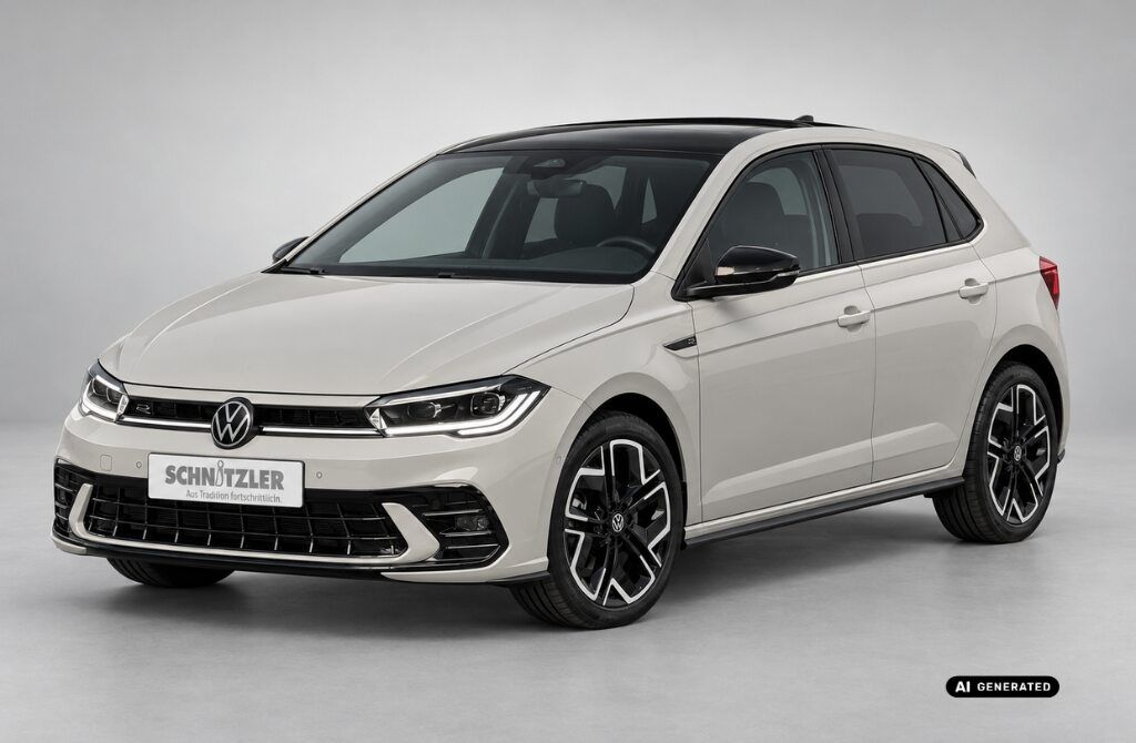 VW Polo R-Line 1,0 l TSI 85 kW (116 PS) 7-Gang DSG Lackierung: Ascotgrau / Schwarz
