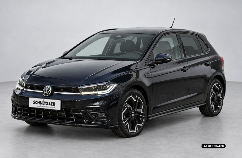 VW Polo R-Line 1,0 l TSI OPF 70 kW (95 PS) 7-Gang DSG Lackierung: Deep Black Perleffekt