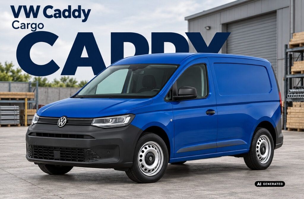 VW Caddy Cargo 1,5 l TSI Blau Liste