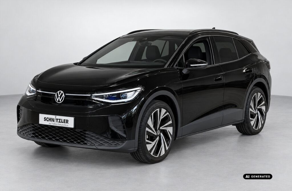 VW ID. 4 Pro 4MOTION ENERGY 220 kW (299 PS) 77 kWh 1-Gang-Automatik Lackierung: Grenadillschwarz Metallic