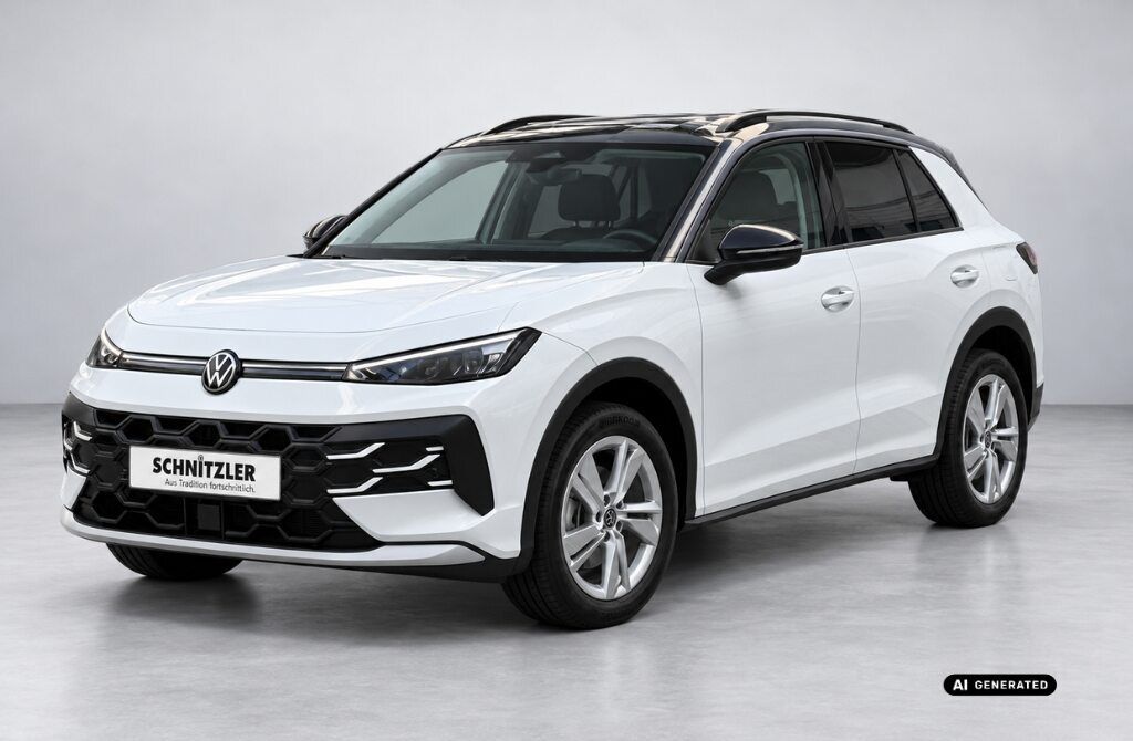 VW T-Roc Life 1,5 l eTSI OPF 110 kW (150 PS) 7-Gang DSG Lackierung: Pure White Uni / Schwarz Uni