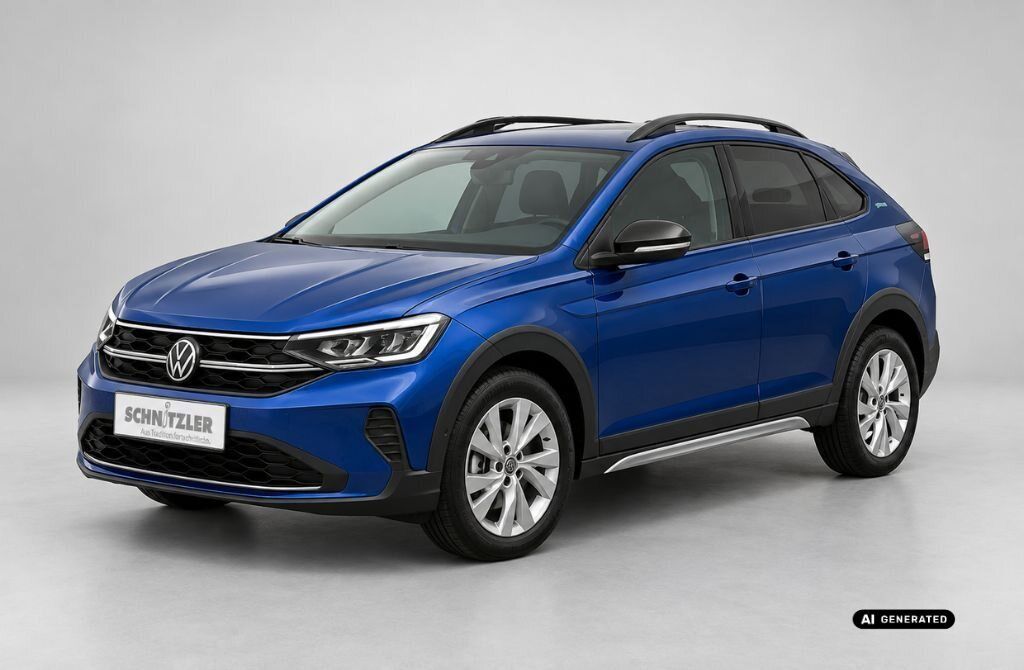 VW Taigo Life 1,0 l TSI 85 kW (116 PS) 7-Gang DSG Lackierung: Reef Blue Metallic